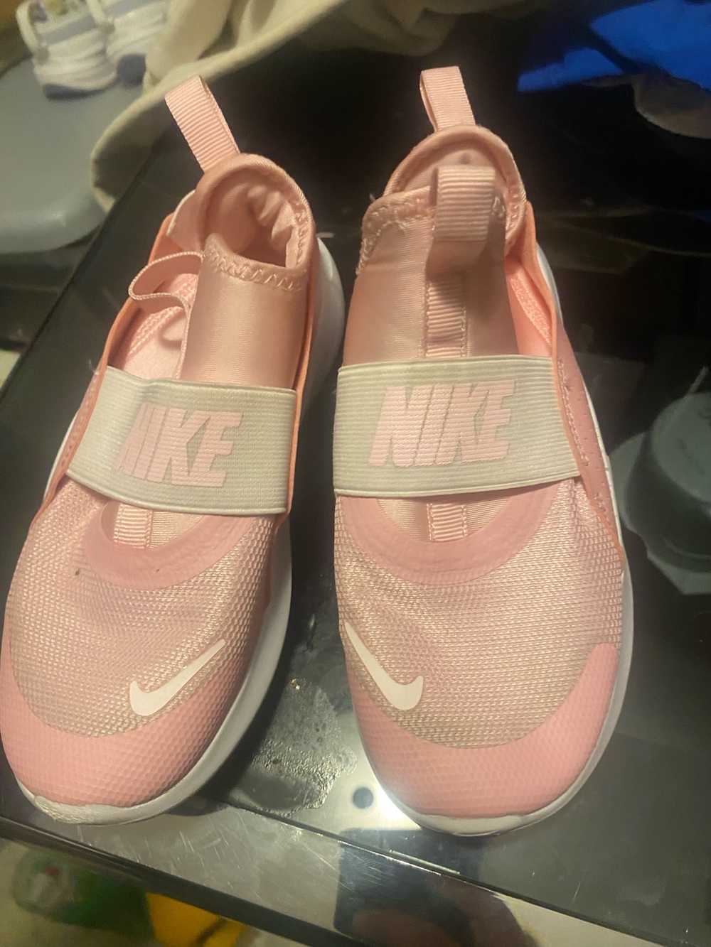Nike Kids Pink Slip-On Athletic Shoes